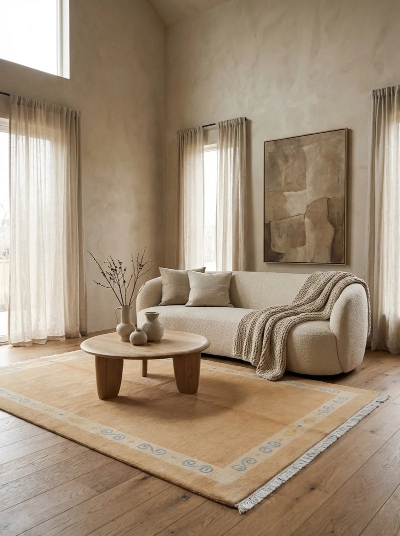 Nepal · Handgeknüpft – Beige, 239x173 cm