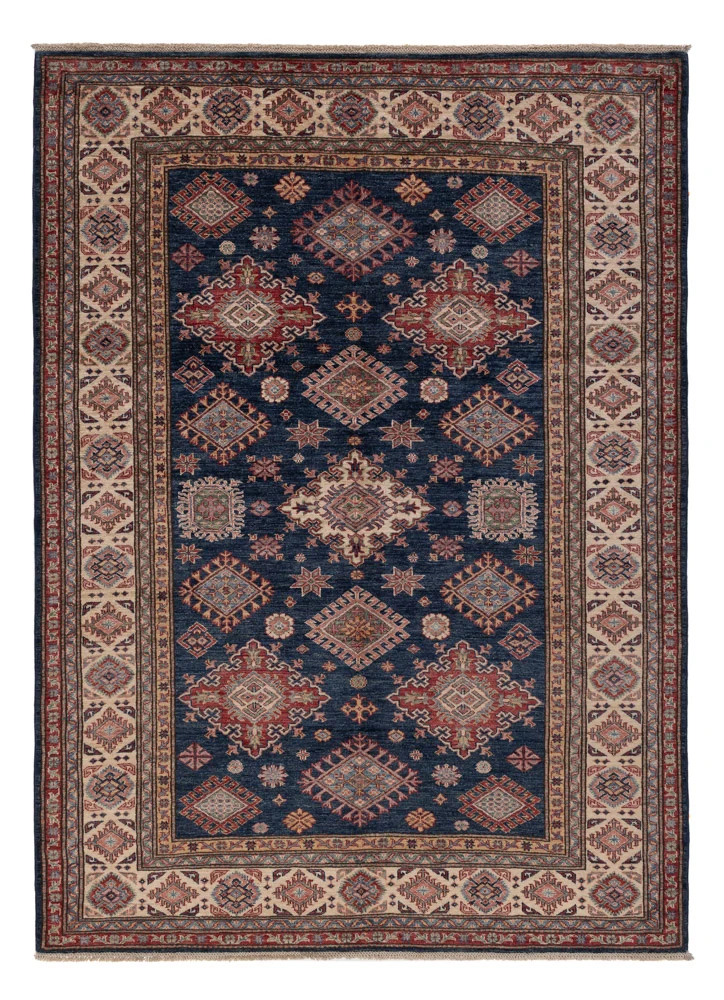 Kazak Teppich 172x238cm - Orientteppich - dunkelblau
