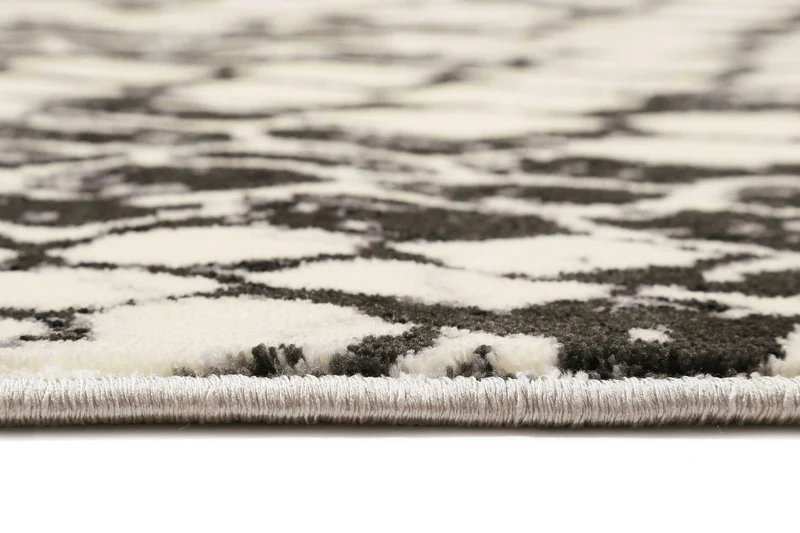 Teppich Grau Schwarz Kurzflor "Snake" WECONhome