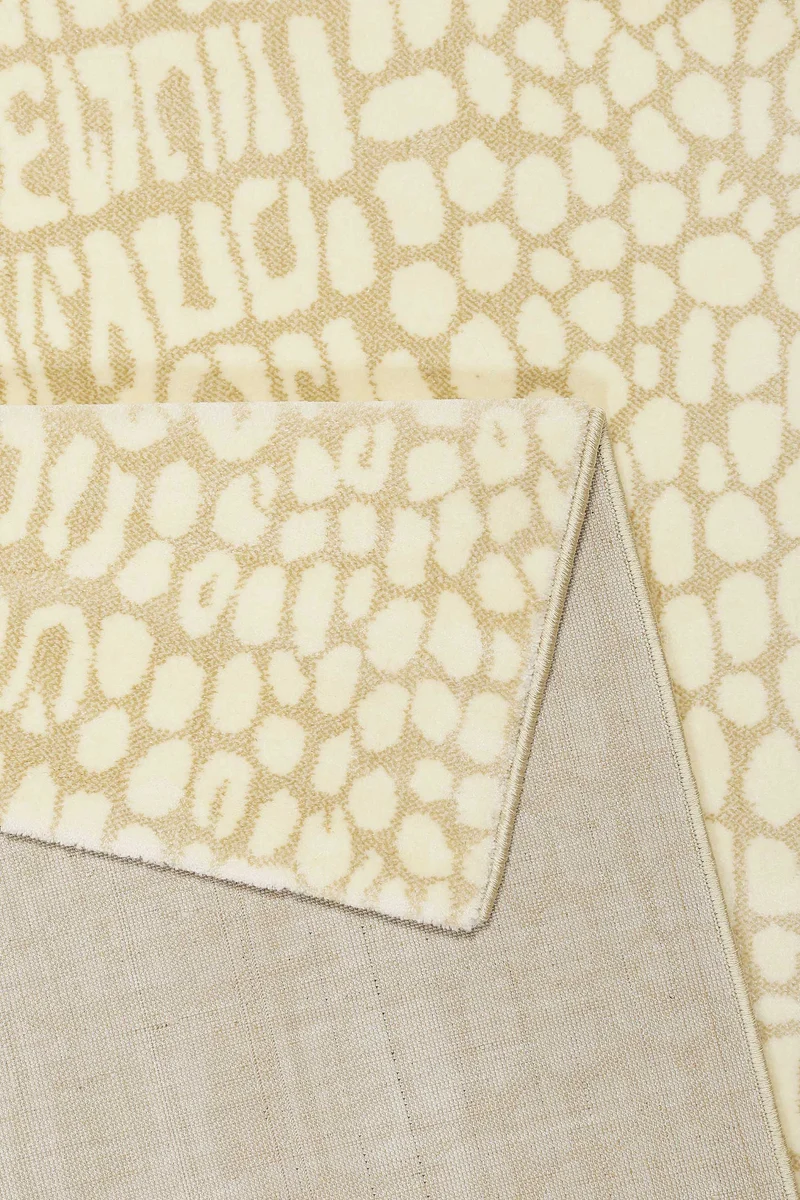 Teppich Sand Beige Kurzflor "Croco" WECONhome