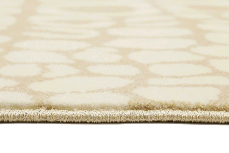 Teppich Sand Beige Kurzflor "Croco" WECONhome