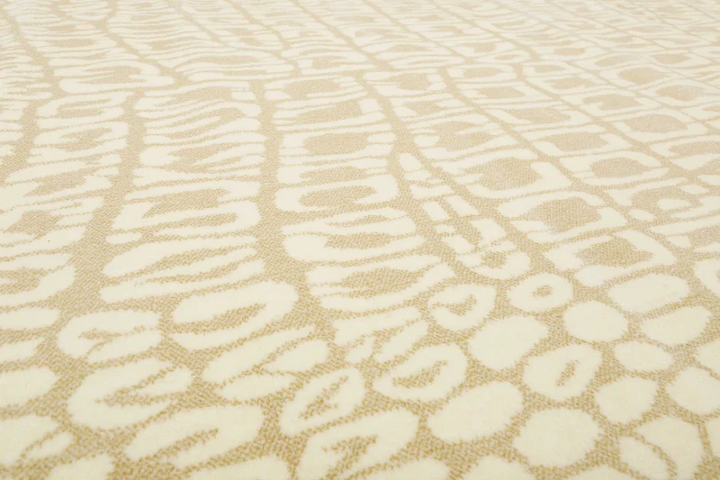 Teppich Sand Beige Kurzflor "Croco" WECONhome