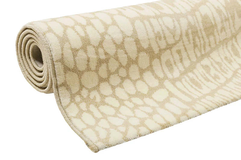 Teppich Sand Beige Kurzflor "Croco" WECONhome