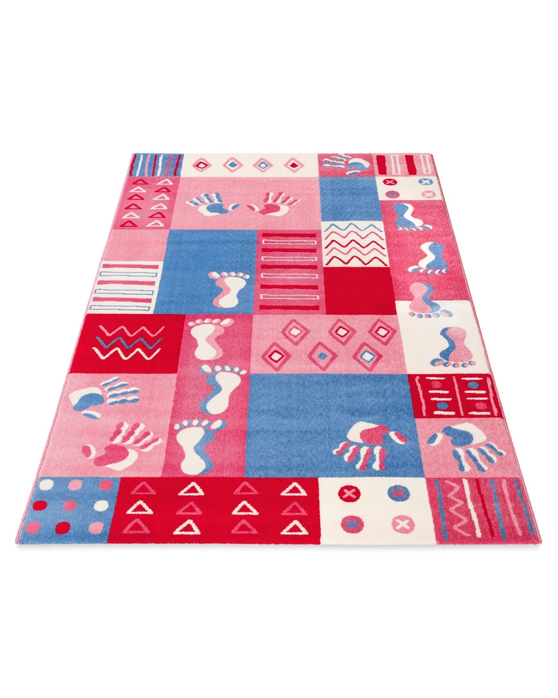 Kinderteppich Rosa "Hand&Feet" WECONhome