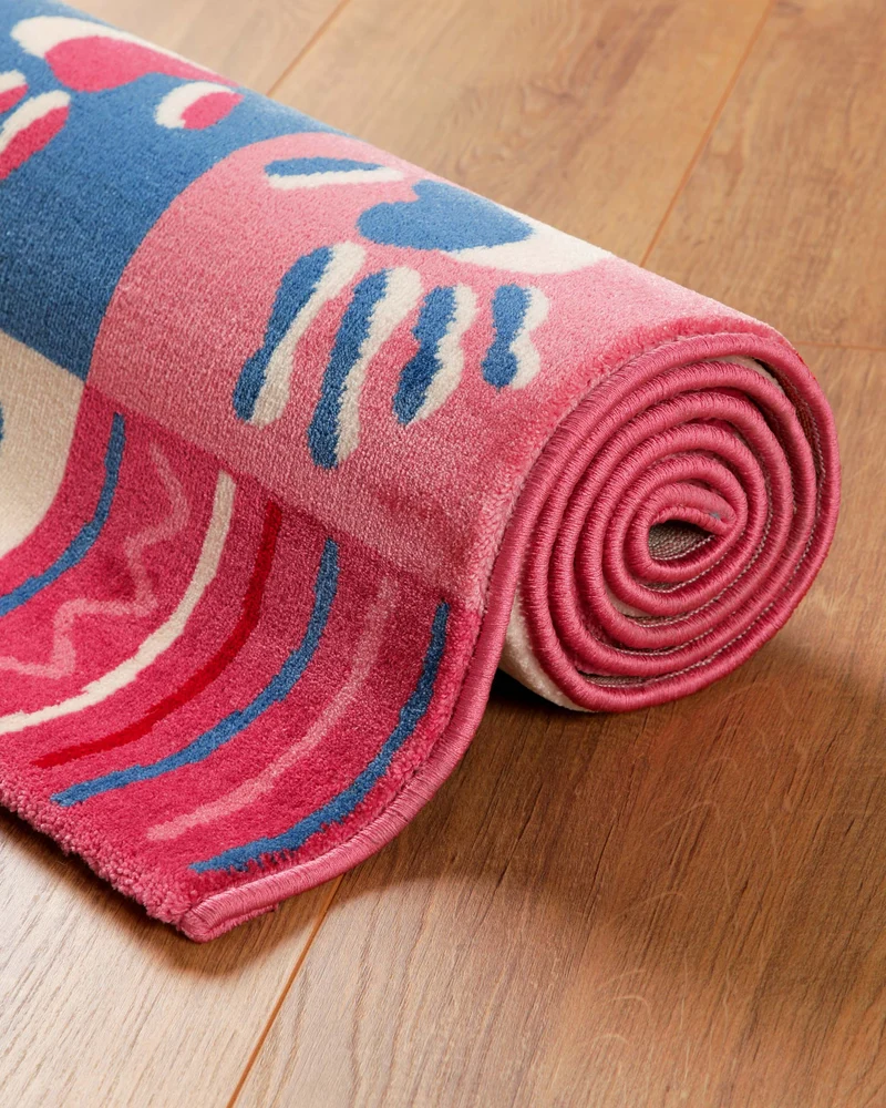 Kinderteppich Rosa "Hand&Feet" WECONhome