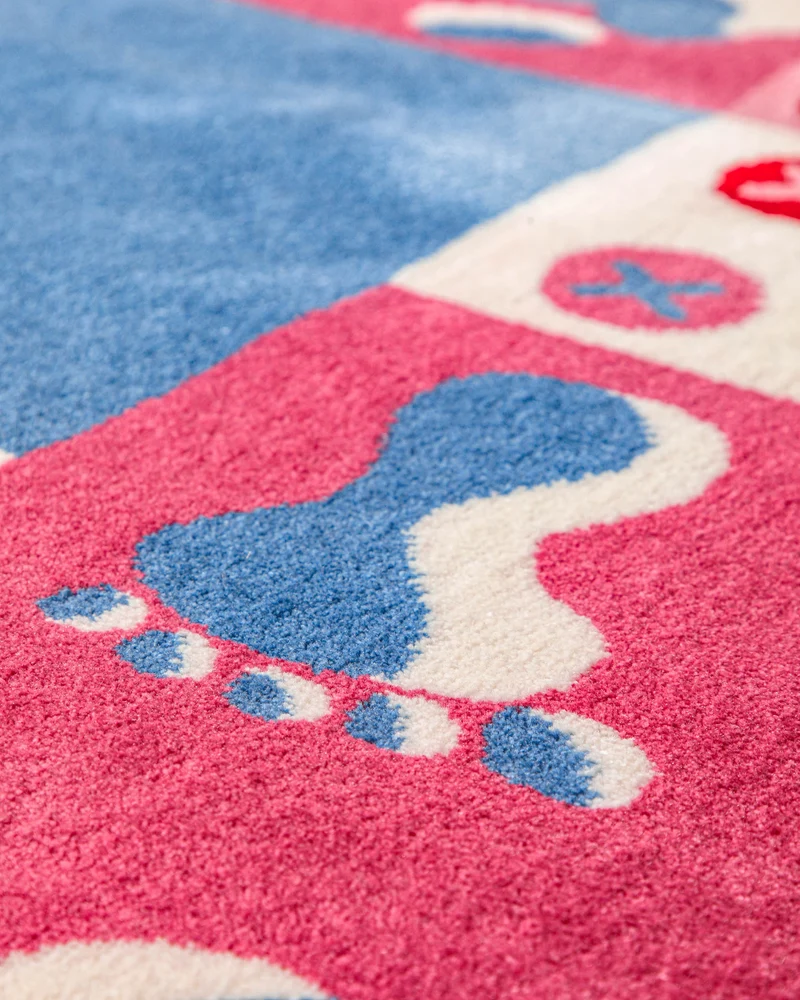 Kinderteppich Rosa "Hand&Feet" WECONhome