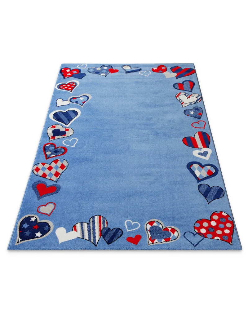 Kinderteppich Blau "Just Hearts" WECONhome