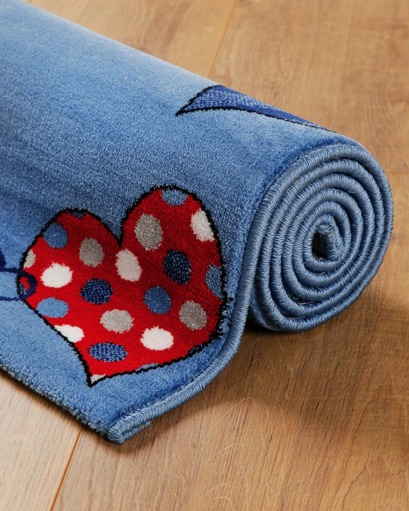 Kinderteppich Blau "Just Hearts" WECONhome