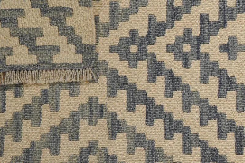 Kelim Gashgai · Handgewebt – Beige, 245x60 cm