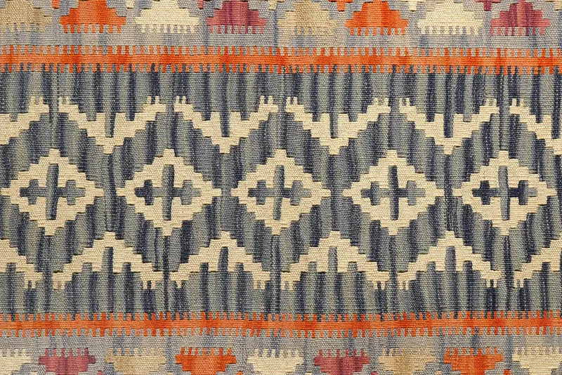 Kelim Gashgai · Handgewebt – Blau, 205x86 cm