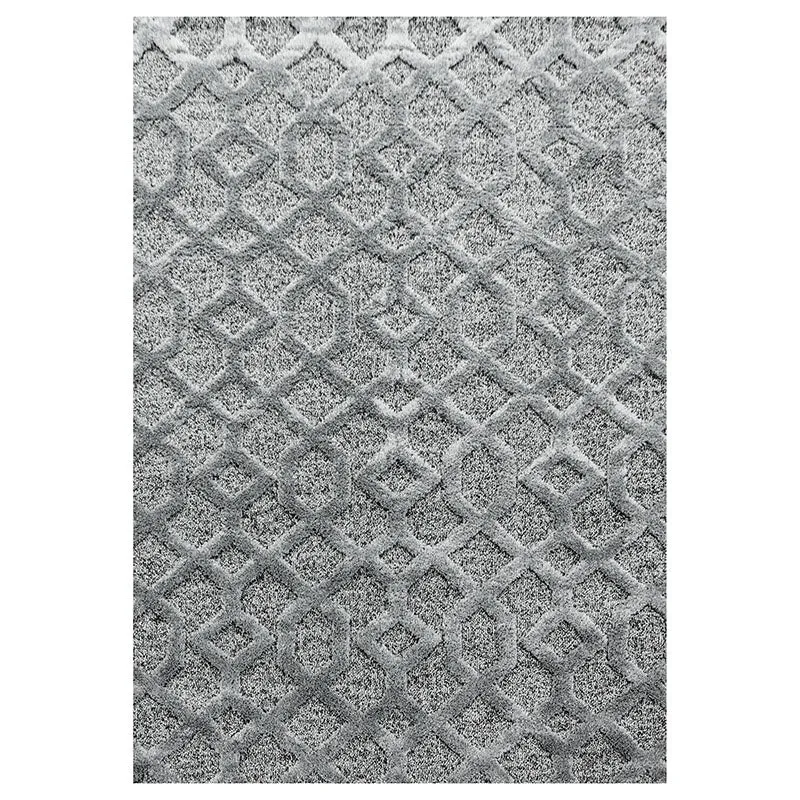 Teppich Skandinavisch - Pitea Tile Grau