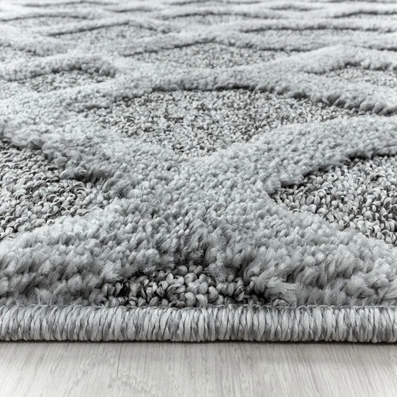 Teppich Skandinavisch - Pitea Tile Grau