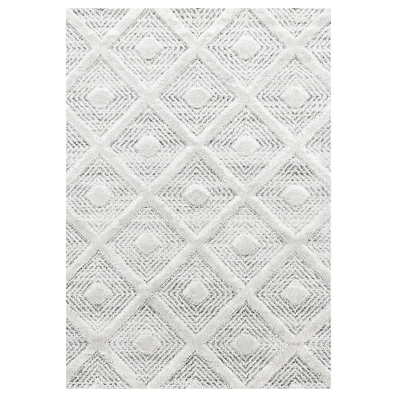 Teppich Skandinavisch - Pitea Ethno Creme Grau