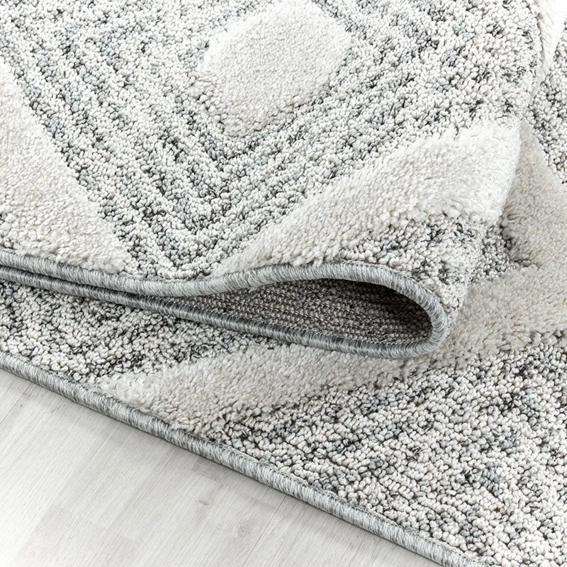 Teppich Skandinavisch - Pitea Ethno Creme Grau