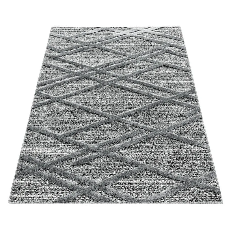 Teppich Skandinavisch - Pitea Double Grau
