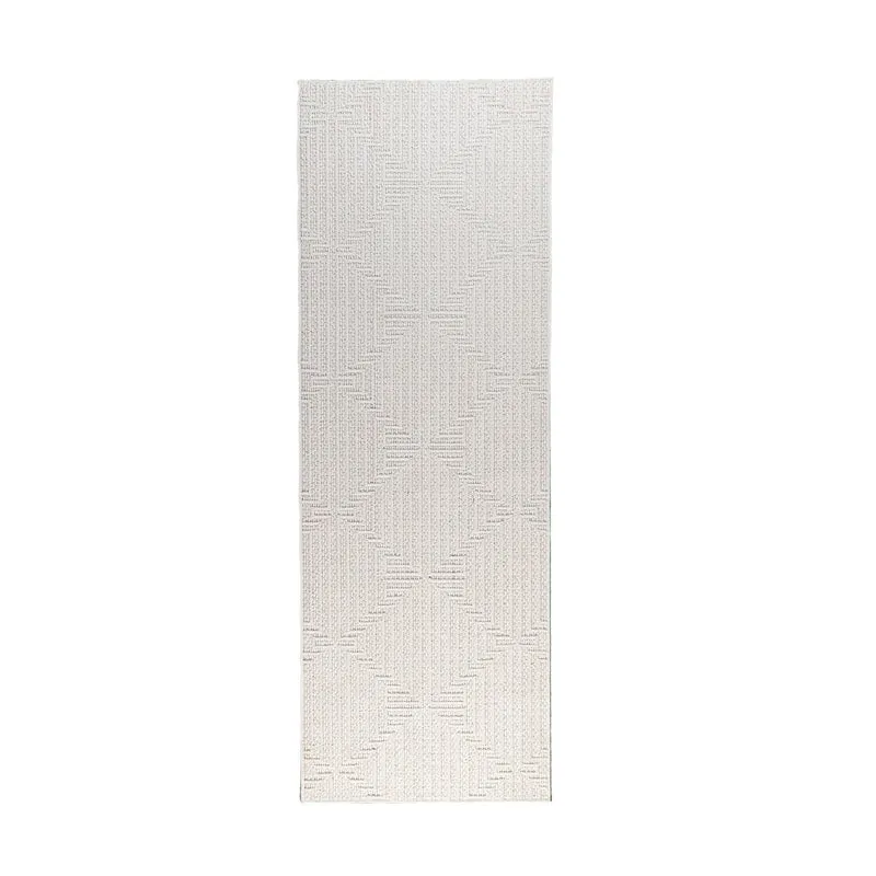 Teppich Läufer - Hidde 3D Lines Weiß