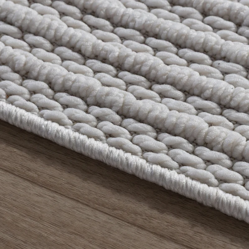 Teppich Läufer - Hidde 3D Lines Weiß