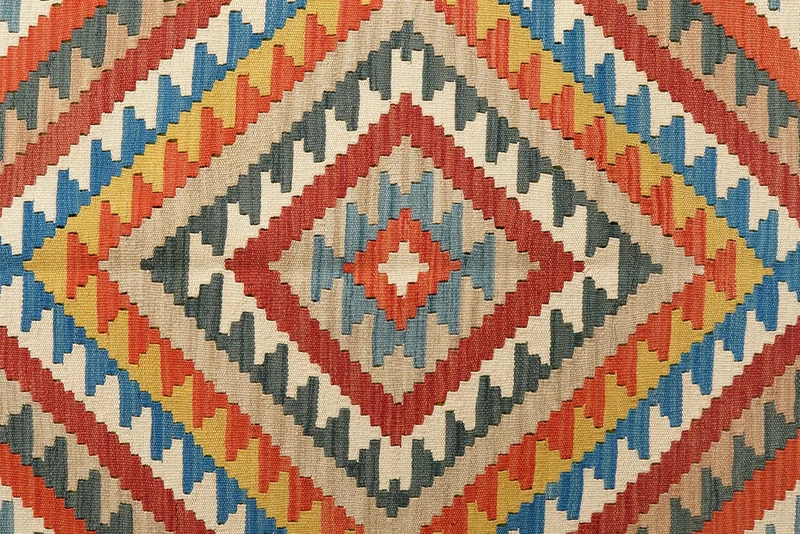Kelim Gashgai · Handgewebt – Bunt, 206x148 cm