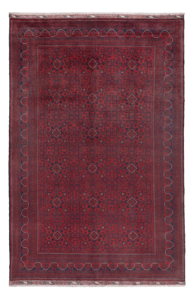Khal Mohammadi Teppich 197x299cm - Orientteppich - dunkelrot