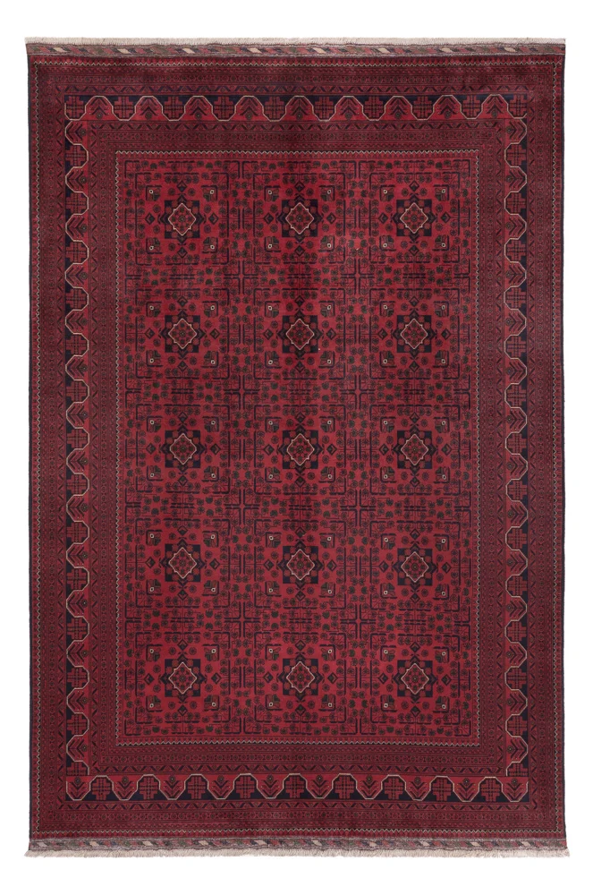 Khal Mohammadi Teppich 198x295cm - Orientteppich - dunkelrot