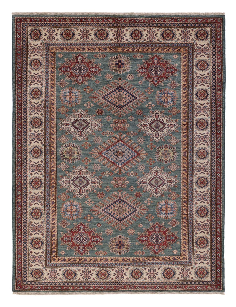 Kazak Teppich 175x230cm - Orientteppich - hellblau