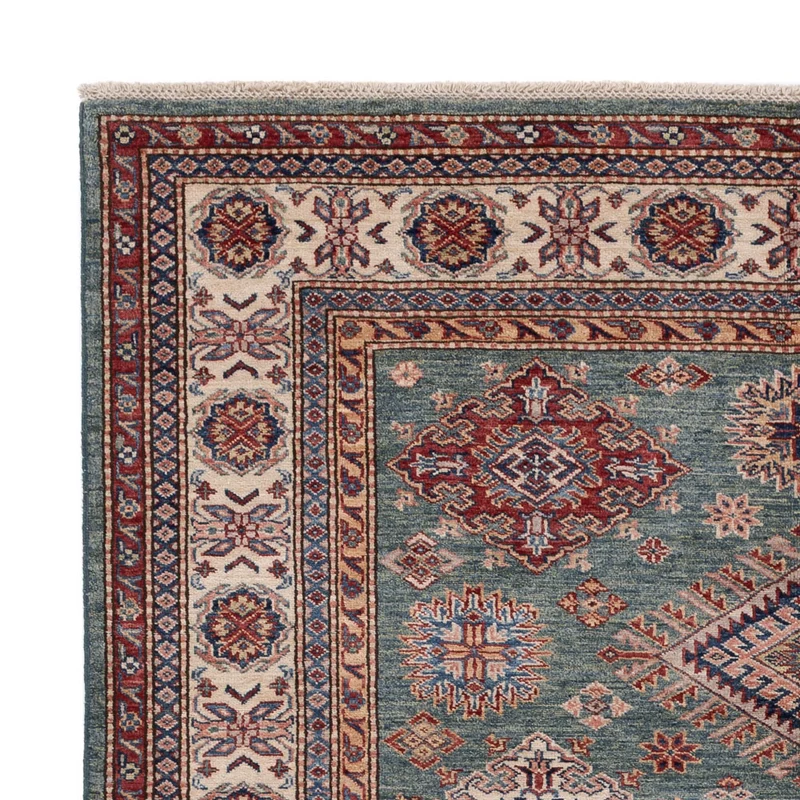 Kazak Teppich 175x230cm - Orientteppich - hellblau
