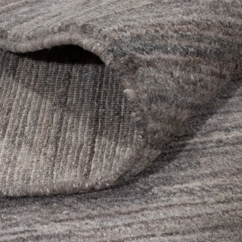 Berber Teppich 180x236cm - Wollteppich - dunkelgrau
