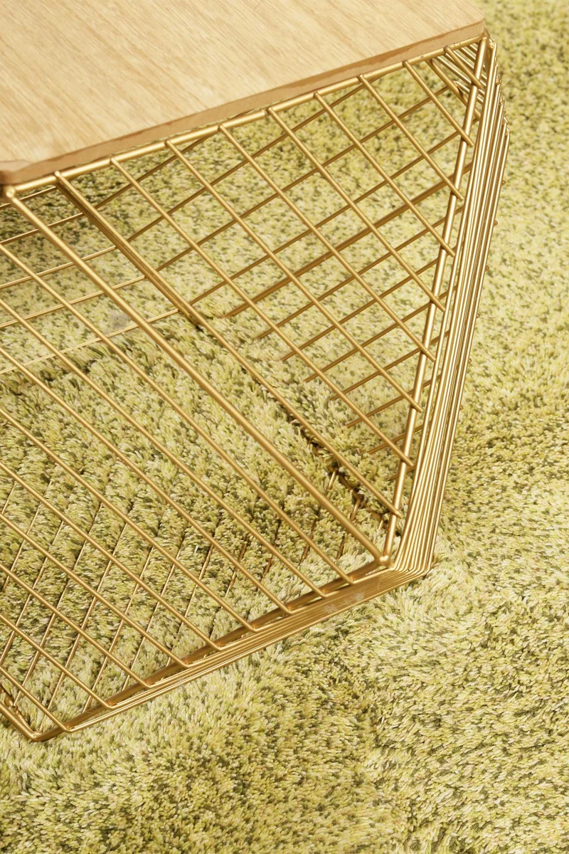 Esprit Wollteppich Grün meliert Hochflor "New Spirit"