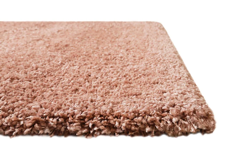 Teppich Altrosa meliert Hochflor "Bozen" Homie Living