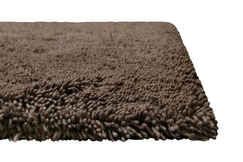 Wollteppich Taupe Shaggy Hochflor "Rossi" Homie Living