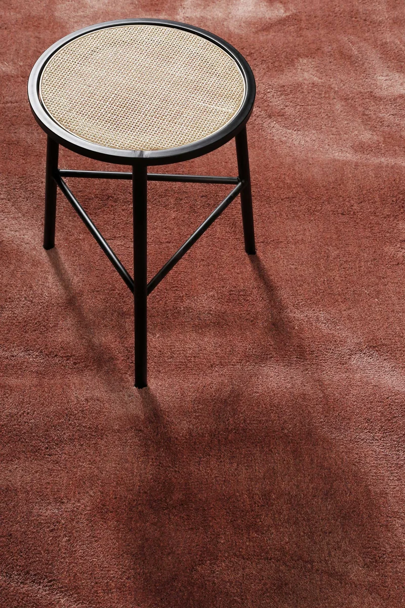 Teppich Rot Braun Hochflor "Sienna" Homie Living