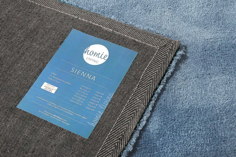Teppich Blau Hochflor "Sienna" Homie Living