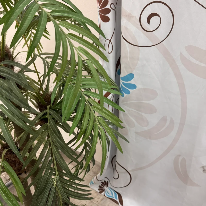 Gardine Lichtgrau Floral 160x350 Verdunkler Vorhang Gebraucht