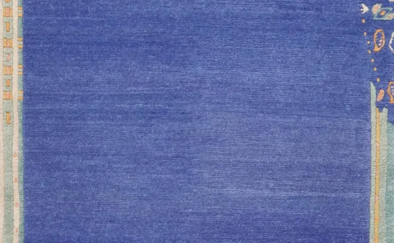 Nepal · Handgeknüpft – Blau, 198x102 cm