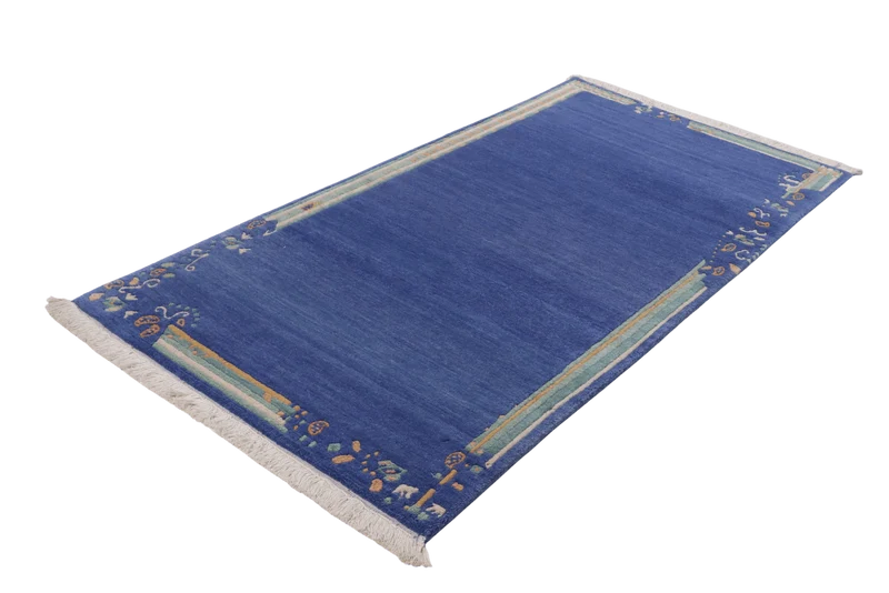 Nepal · Handgeknüpft – Blau, 198x102 cm