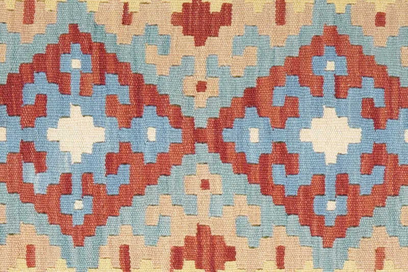Kelim Gashgai · Handgewebt – Rot, 193x55 cm