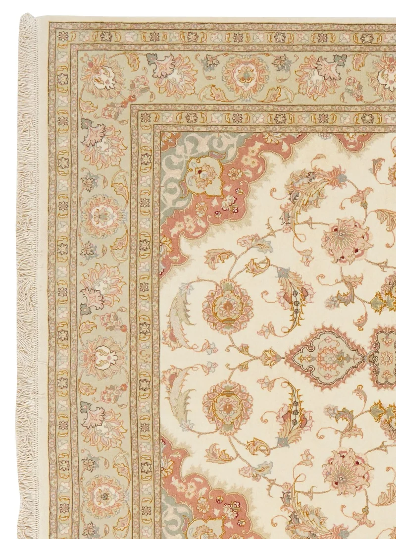 Tabriz 50 Raj · Handgeknüpft – Beige, 249x163 cm