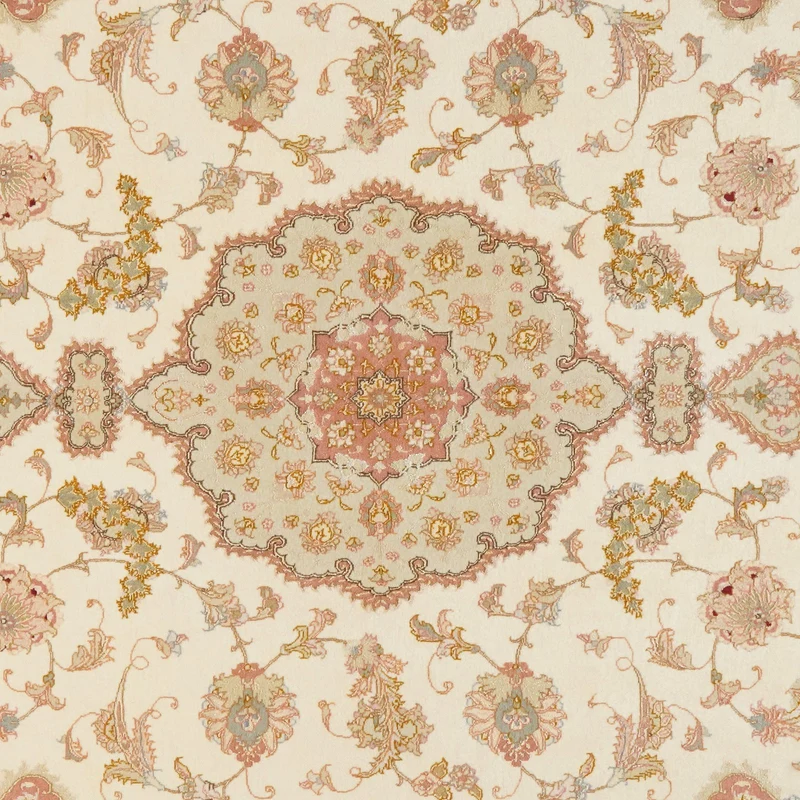 Tabriz 50 Raj · Handgeknüpft – Beige, 249x163 cm