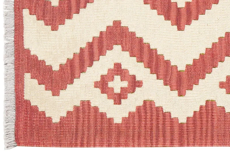Kelim Gashgai · Handgewebt – Beige, 202x61 cm