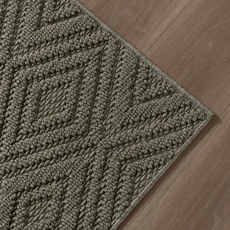 Teppich Läufer - Hidde 3D Diamond Grün