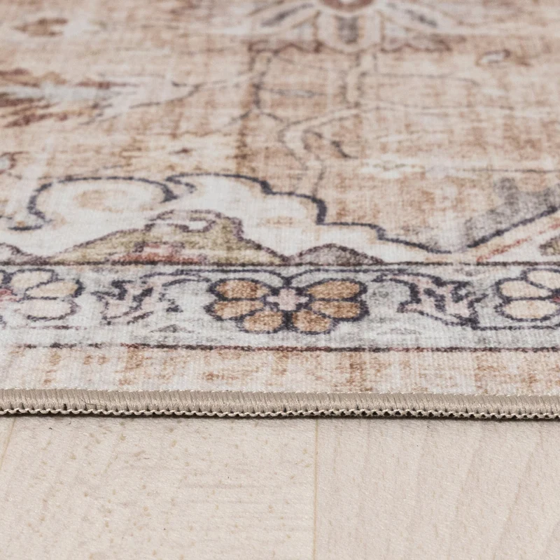 Orientteppich Rund - Leyla Medaillon Taupe