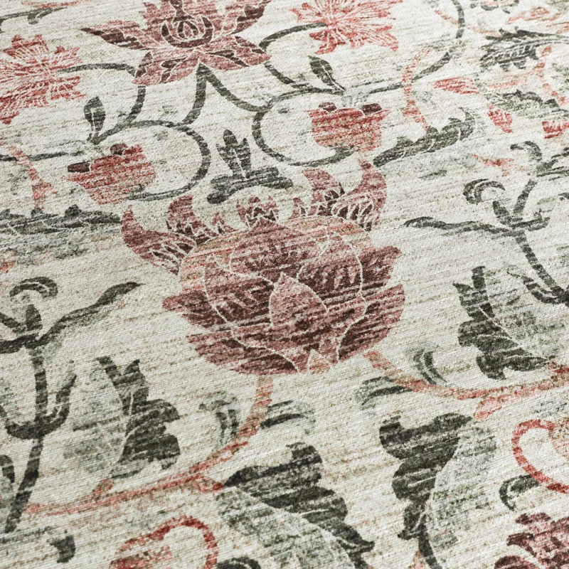 Blumen Teppich - Rosie Beige