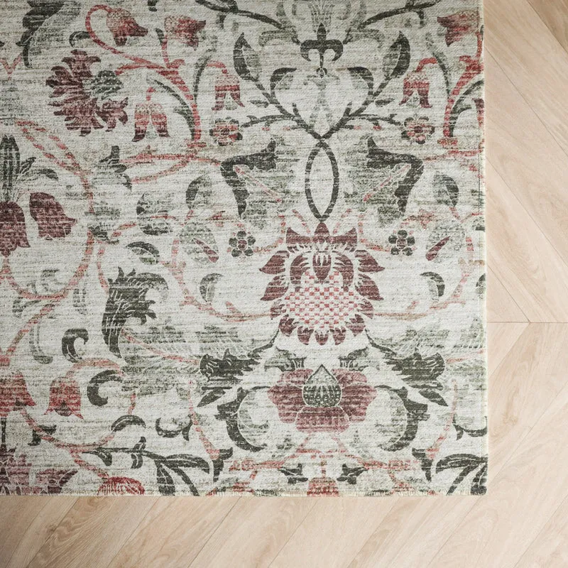 Blumen Teppich - Rosie Beige