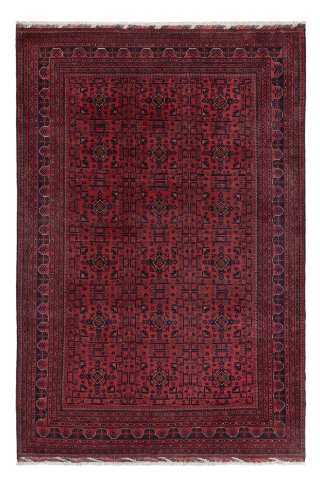 Khal Mohammadi Teppich 197x294cm - Orientteppich - dunkelrot