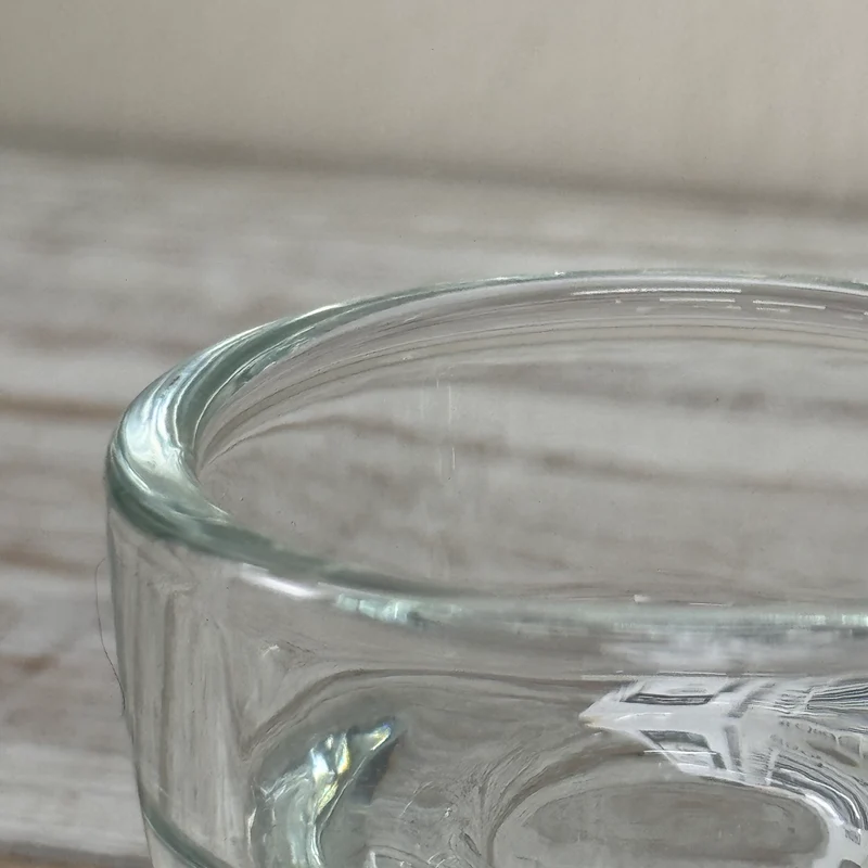 Kerzenhalter 8cm Transparent Glas Tassenform Teelichthalter