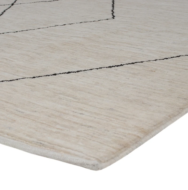 Berber Teppich 175x235cm - Wollteppich - grau
