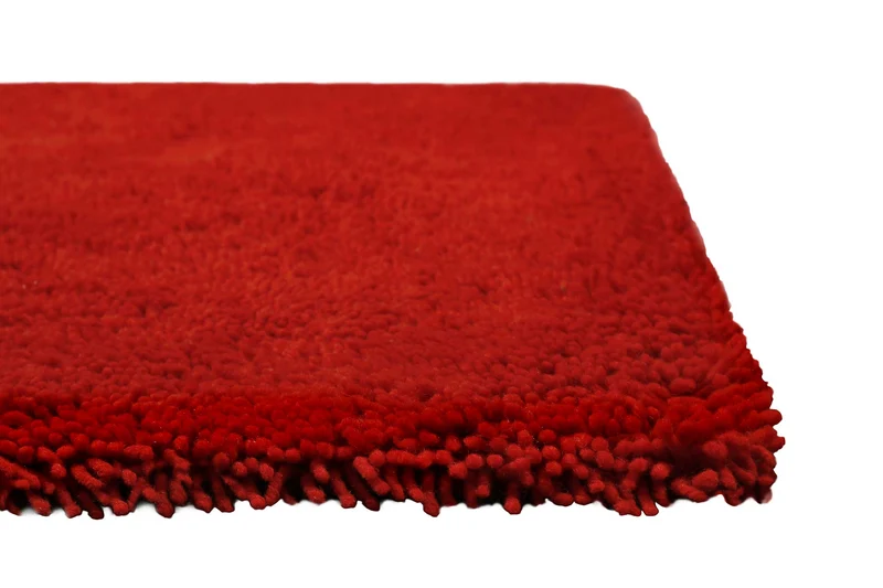 Wollteppich Rot Shaggy Hochflor "Rossi" Homie Living