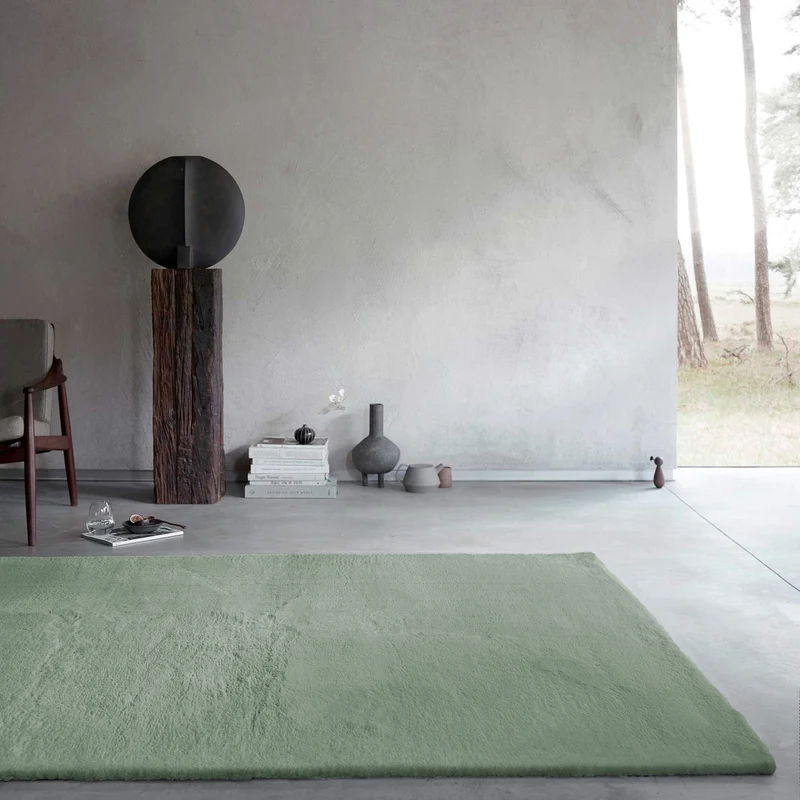 Kunstfell Teppich Türkis flauschig und weich "Anna" WECONhome Basics
