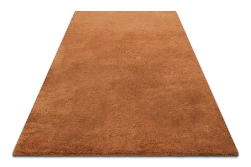 Kunstfell Teppich Terracotta flauschig und weich "Anna" WECONhome Basics