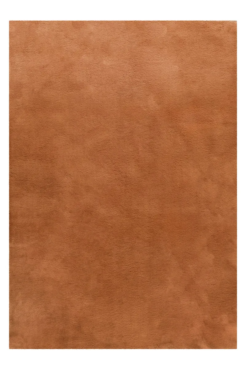 Kunstfell Teppich Terracotta flauschig und weich "Anna" WECONhome Basics